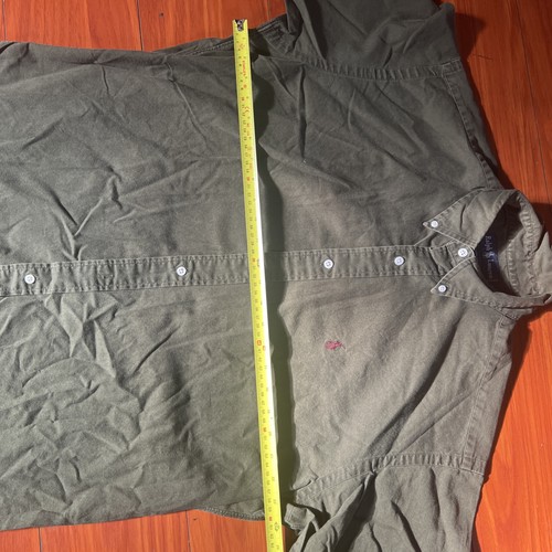 Ralph Lauren Shirt Mens Dark Green Size Medium Long Sleeve Button Down - Picture 10 of 13