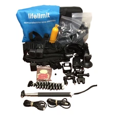 (2) GoPro HERO 5 Session Action Camera Black With Accessories & Case