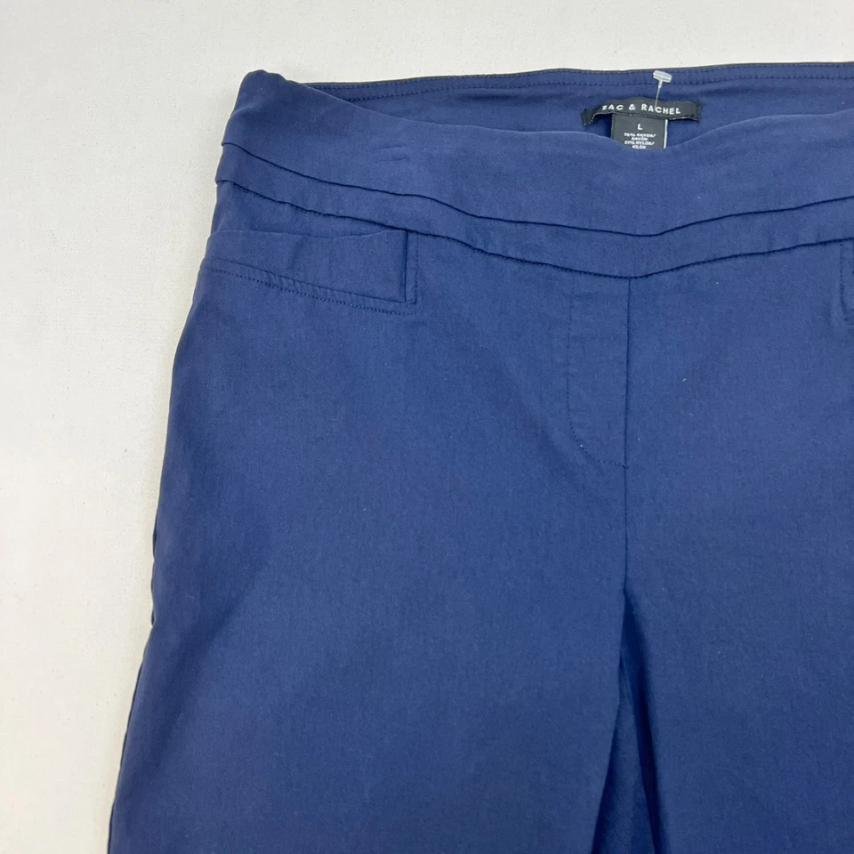 Zac & Rachel Womens Dress Pants Pull On Navy Size Large - Image 4 of 4
