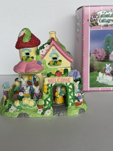 Vintage Cottontale Cottages Ostern Porzellan Sammlerstück "Sweet Home" mit Box - Bild 2 von 10