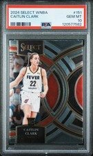 2024 Panini Select WNBA Premier Caitlin Clark Rookie RC 151 Graded Gem PSA 10