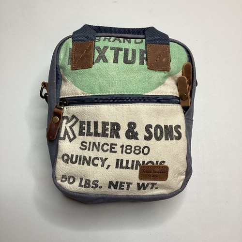 Selina Vaughan Mini Rucksack Handtasche Seed Bag Canvas & Leder Crossover - Bild 1 von 19