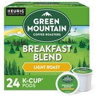 Green Mountain Coffee Breakfast Blend, Keurig K-Cup Pod, Light Roast, 24 Count