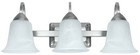 LED Vanity Light Fixture, 3-Light, Brushed Nickel, 26-Watt - 73802