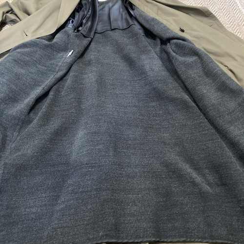 London Fog Men 42R Double Breasted Trench Coat Leather Collar Lined Old Money - Picture 10 of 18