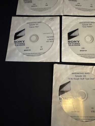 Rare Breaking Bad 2008 Sony Pilot–106 Promo Discs | Official Screeners-Vintage - Bild 4 von 4