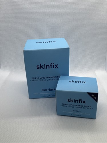 Skinfix Barrier + Crema Triple Péptido Lípido 1.7 fl oz Y 0.5 Oz ¡NUEVA EN CAJA! - Imagen 1 de 3