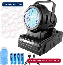 Bubble Machine - Rechargeable and Battery Operated Bubble Maker for Kids