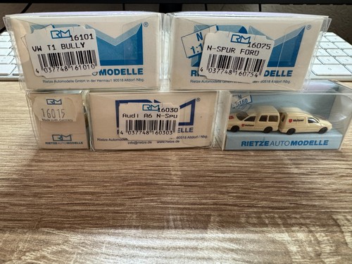 5 Confezioni Rietze PKW/Trasportatore 1:160 In OVP Condizione Non Utilizzata NR5 - Foto 5 di 5