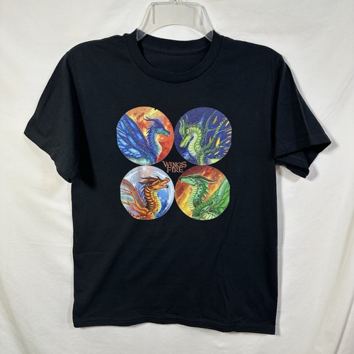 Wings of Fire Youth Large Graphic T-Shirt Dragons High Fantasy Pyrrhia Panta Tee