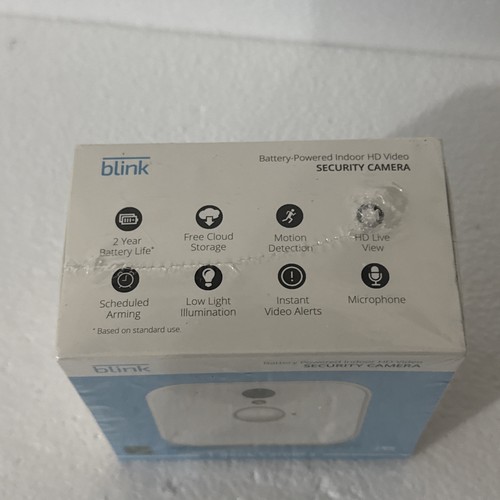 New Sealed Blink BCM00100U HD Video Wireless Security Camera Battery Op White - Picture 5 of 13