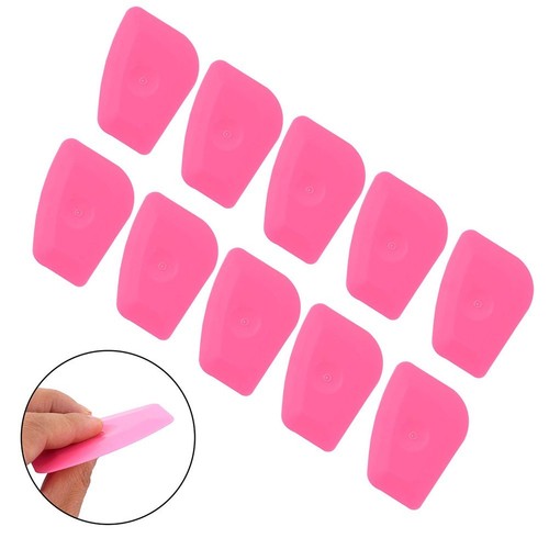 Vinyl Film Wrapping Simplified 10Pcs Pink Hard Card Squeegee Scraper Set - Picture 16 of 24