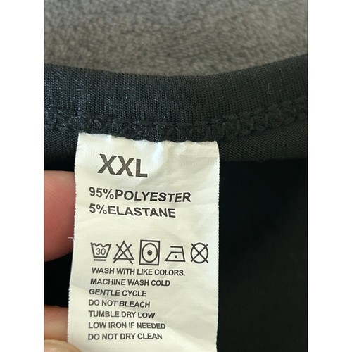 Camiseta sin mangas para mujer con estampado floral tropical/negra talla XXL  - Imagen 3 de 7