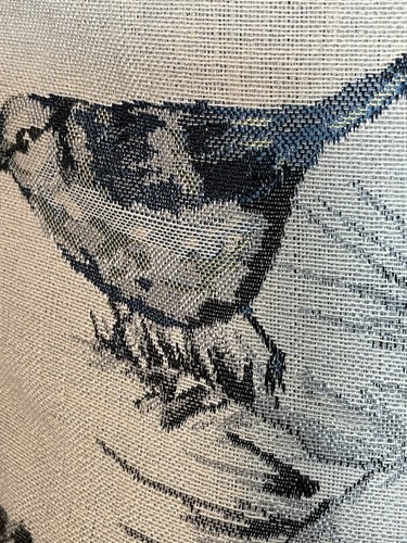 Westex Bird Branch Complete Pillow 18 sq Tapestry Robin Blue Jay Chickadee - Picture 5 of 15