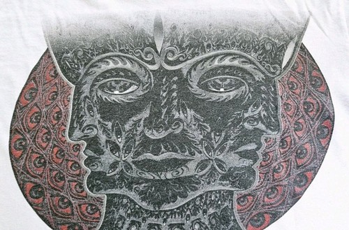 Vintage Y2K Tool 10,000 Days Tour Three Face T Shirt Los Angeles CA Small Medium - Picture 8 of 10