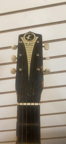 Vintage Kay S-5 Acoustic Parlor Guitar 1960's Music Note - Picture 4 of 4
