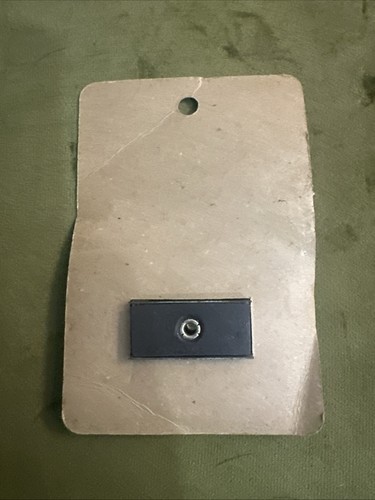 Vintage magnetischer Metall Schlüssel Spind Behälter klein rechteckig schwarz weiß Versteck - Bild 3 von 4