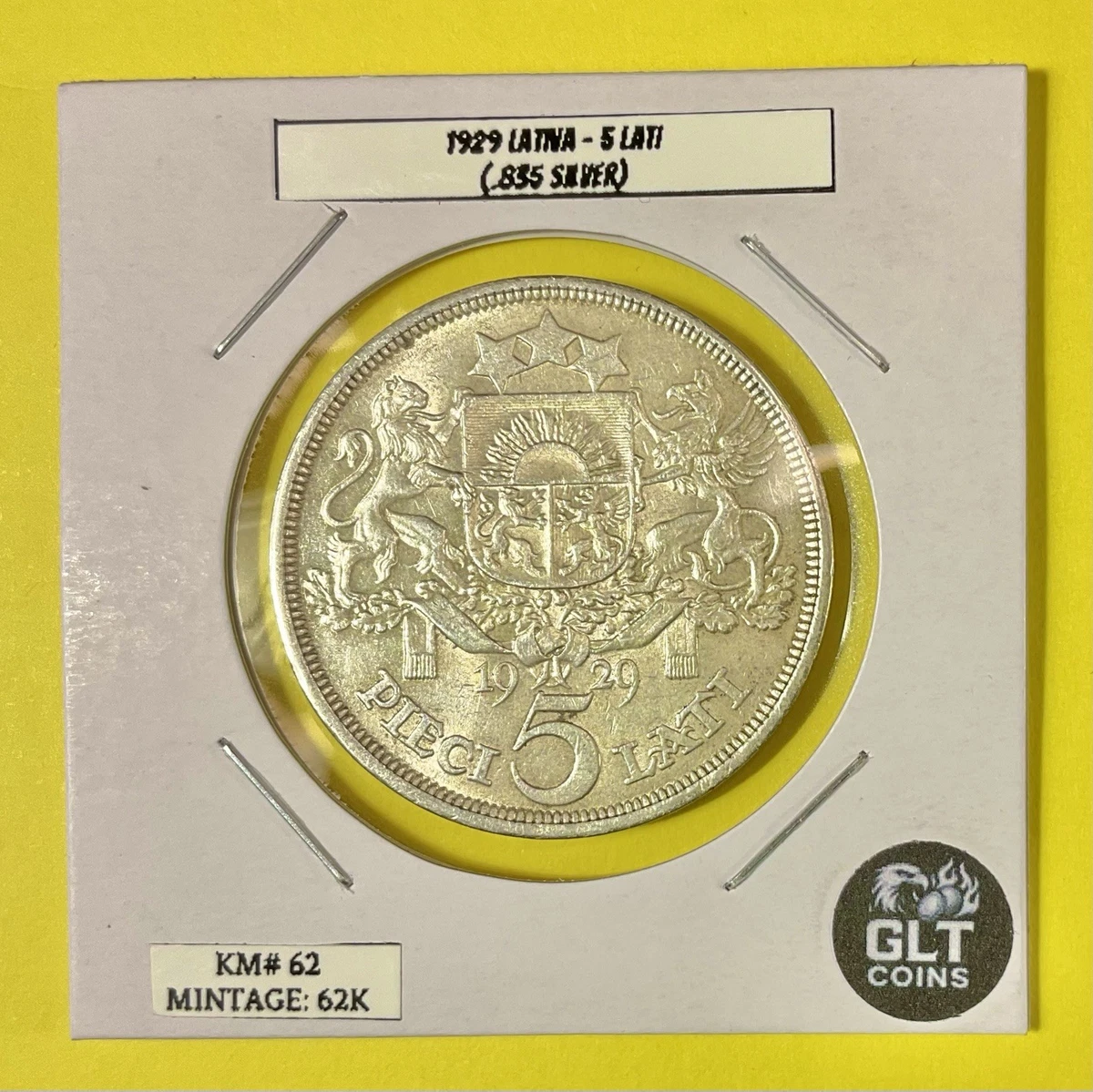 Silver 1929 Year Estonian, Latvian & Lithuanian Coins for sale | eBay