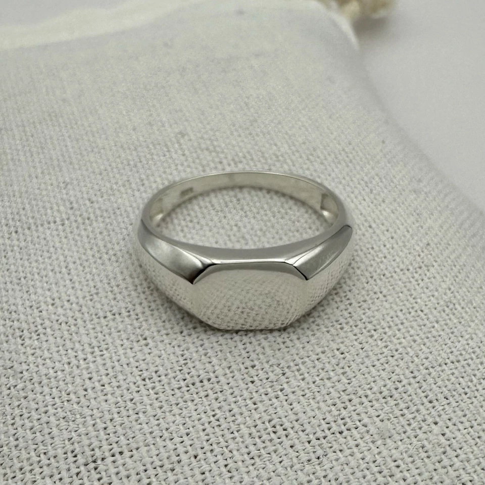 Anillo de sello para hombre | Plata de ley .925 | Talla 8 Foto 3 de 4