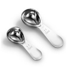 Coffee Scoop set,1&2Tablespoon Measuring spoon (2pieces) 1TBSP&2TBSP(15ML&30ML)