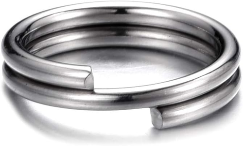 500 Stck. 304 Edelstahl Spaltringe, 5/6/7/8/10 mm Doppelschlaufe Biegering Schlüssel R - Bild 3 von 12