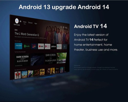 2025 Smart TV Box Netflix Android 13 4K HD Stream Player WiFi Bluetooth Voice RC - Bild 4 von 23