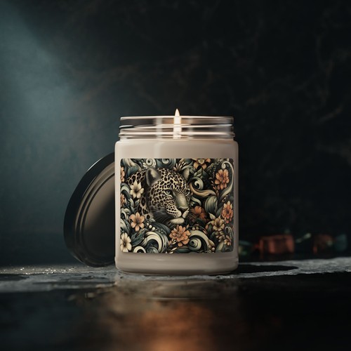 Exotic Camouflaged Leopard - Scented or Unscented Soy Wax Jar Candle - Picture 16 of 51