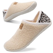Fuzzy House Slippers for Women Men Indoor Closed Back Lightweight Cozy Faux F...