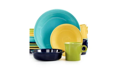Fiesta Mixed Cool Colors 16-Piece Set, Service for 4