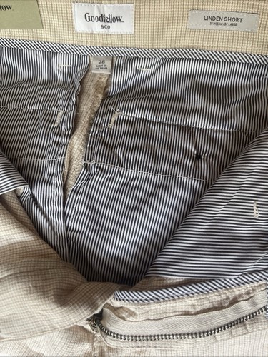 Nuevos Pantalones Cortos Para Hombre Goodfellow & Co Frente Plano Claro Crema Tilo (28, 38, 40) - Imagen 3 de 9