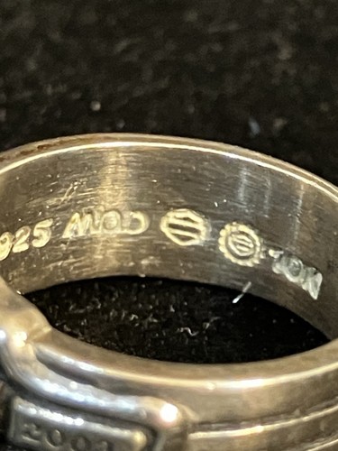 HARLEY DAVIDSON 100TH ANNIVERSARY 2003 STERLING SILVER & GOLD RING SIZE 8 W/ Box - Picture 8 of 12