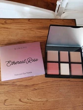 WINGME Ethereal Rose Face & Eye Palette Light - Med NIB
