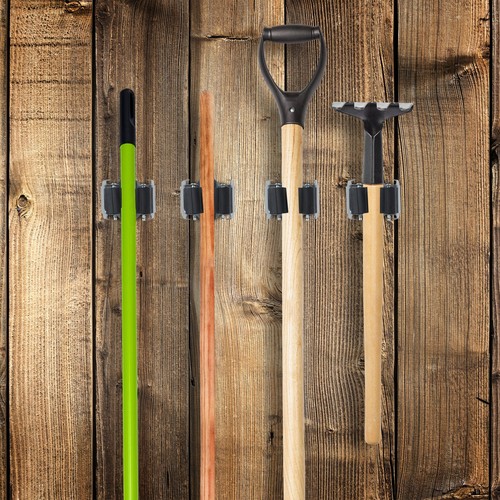 Gerätehalter Besenhalterung Stielhalter Universal Werkzeughalter 10 Stück - Bild 5 von 7