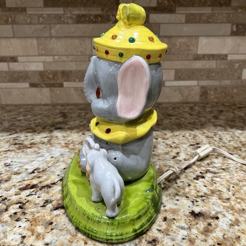 VINTAGE RETRO GILBERT ELEPHANT LAMP NIGHT LIGHT NURSERY BABY ROOM TESTED RARE - Picture 2 of 24