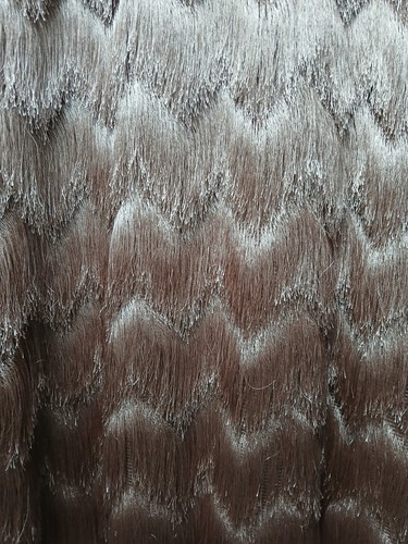 Biba Gold Vintage Style Art Deco Shaggy Fringe Waistcoat Jacket Size L 14- 16 - Picture 7 of 7