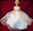 Vintage Mattel Barbie (Wedding Day )Set #972 – White Satin Bridal Gown– Tagged