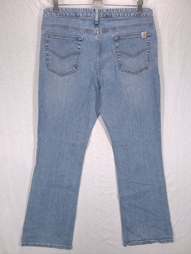 Carhartt Womens Jeans 14 Blue Light Wash Original Fit Classic Minimalist Work - Bild 11 von 14