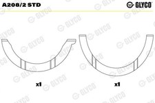 THRUST WASHER, CRANKSHAFT A208/2 STD