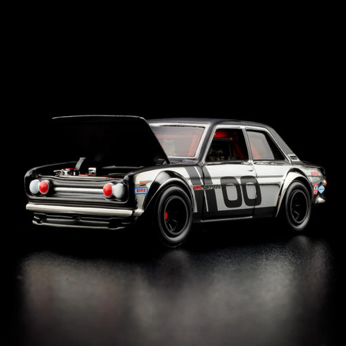 71 BRE Datsun 510 - 2024 Hot Wheels RLC Exclusive Black Chrome - Picture 7 of 18