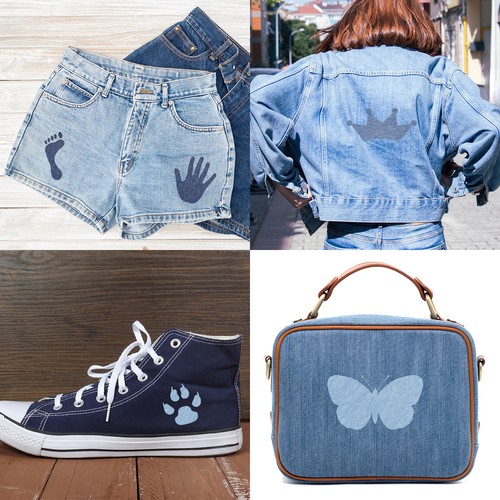 Paquete de 2 parches de mezclilla para reparación de jeans de 4" por 59" parches para planchar azul claro - Imagen 6 de 6