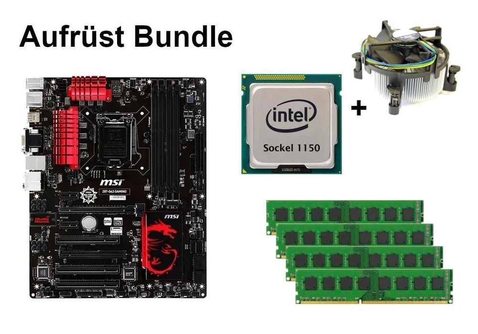 Bundle MSI Z87-G43 Gaming + Intel Celeron / Pentium + 8GB - 32GB RAM