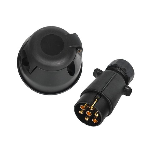 2 Stück PKW Wohnwagen Anhängerkupplung Leuchten 7 polig Anhänger Stecker & Steckdose Stecker - Bild 3 von 4