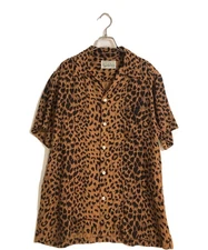 WACKO MARIA Short Sleeve Shirts L Size Brown LEOPARD HAWAIIAN From Japan