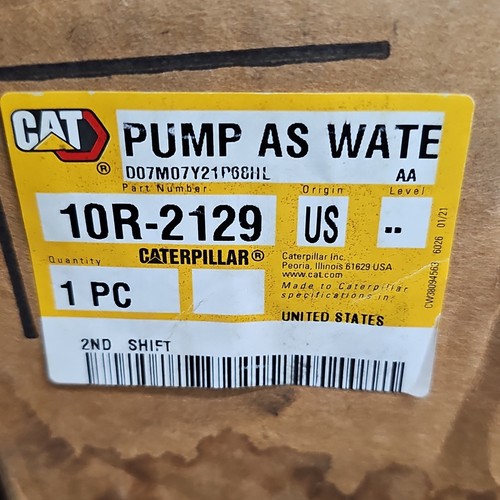 CAT Remanufactured Water Pump Assembly 10R-2129. New Old Stock