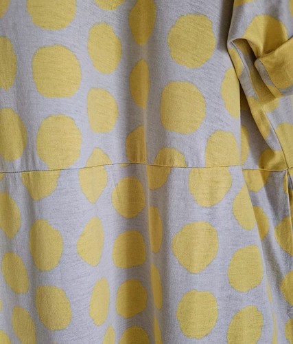 ELK Organic Cotton Midi Dress Size S/M Relaxed Fit Spot Dress - Picture 6 of 8