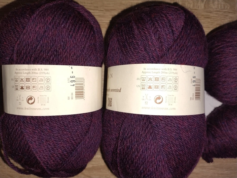 Rowan Pure Wool Superwash Worsted – 184 - Beere meliert, 100% Wolle, 315g - Bild 3 von 4