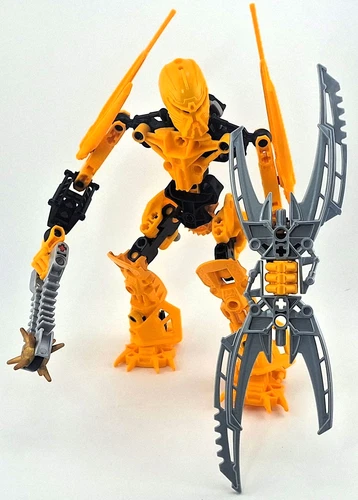 Vtg LEGO Bionicle Glatorian Legends Mata Nui (8989) Action Figure