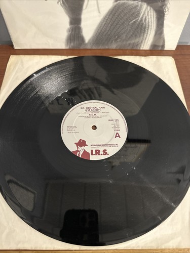 REM S Central Rain I'm Sorry 3 track 12" vinyl single Picture Sleeve - Picture 2 of 5