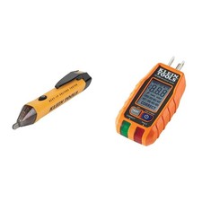 Klein Tools Voltage Tester and GFCI Outlet Bundle Green,Red