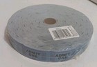 Admit One Raffle Tickets 1 Roll of 2000 Single Stub for a Carnival Fun Fair Blue